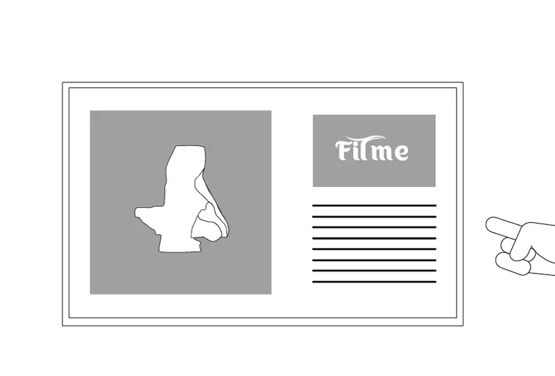 Manufacturer's animation of a screen showing nasal shape data alongside Fit-Me design information