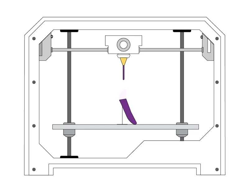 Manufacturer's animation of a 3D printer building an implant layer by layer